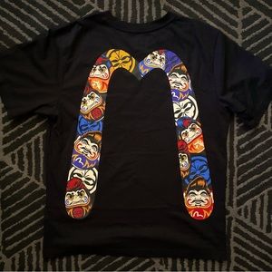 EVISU Men black Tshirt